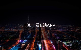 晚上看B站APP