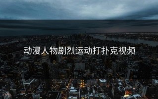 动漫人物剧烈运动打扑克视频